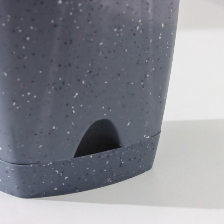 Pot for flowers with basic watering "Amsterdam", 1.35 l, d = 14 cm, dark stone-3
