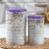 A set of cans for bulk products "Lavender", 16 × 9 × 11.5 cm, 13.5 × 12 × 19.5 cm, 2 pcs