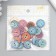 Buttons wood for creativity 2 punctures "patterned" set 25 pcs 2x2 cm