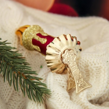 Christmas tree toy "Candle" H-8.7 cm, mix-2