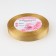 Satin tape, 12 mm × 23 ± 1 m, golden color No. 204