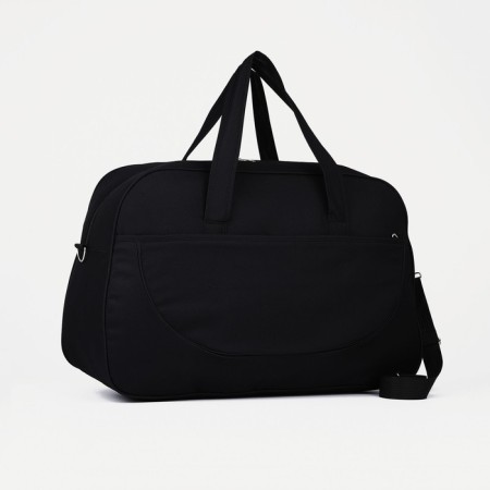 Road bag with lightning, external pocket, long belt, black color