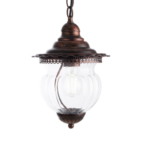 Sadovo-park lamp Feron PL595, IP44, E27, 60 W, 195x195x885 mm, brown color-6
