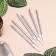 Candles in the cake of cocktail "Shain", 6 pcs, 10 cm, silver metallic