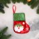 Nosok for gifts "Santa Claus Brill, Snowflake" 13x16 cm, red-green