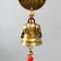 Bell Metal "Elephants on the coin, elephants on the bell" Red node of happiness 5x4x48 cm