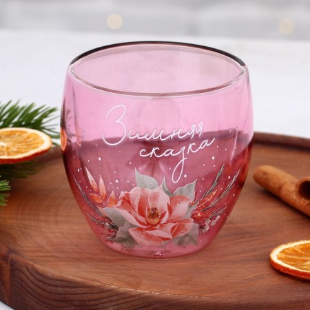 A glass with double walls "Winter Tale", 250 ml-1