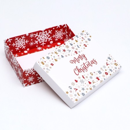Gift box team "Snowflakes", 16.5 x 12.5 x 5.2 cm-9