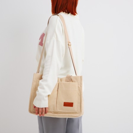 Youth bag with lightning, beige color-7