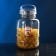 Bank for bulk products "Universal", glass, transparent cover, 4.5 l, Iran