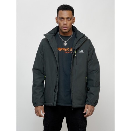 Sports male jacket, size 50, dark gray color-3