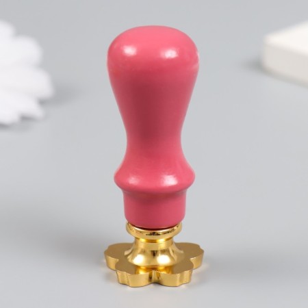A set of seals for wax with a wooden handle "Flower" 12.8x8.6 cm-5