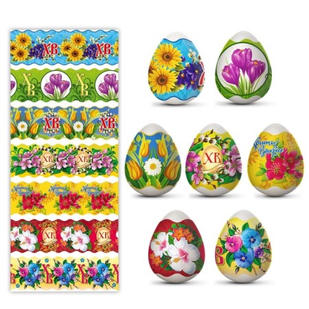 Easter heat -shaped film "Flowers" for 7 eggs-1
