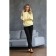 Female jumper, size 44, yellow color
