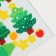 Stickers from felt "Christmas trees", 11 x 18.5 cm, 22 pcs