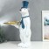Souvenir Polystone stand "White bear in the cylinder and tie" D = 26 cm 70x37x40 cm