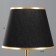 Board lamp "Leila" E27 40W black and gold 25x25x41 cm Risalux