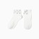 Women's socks kaftan "hearts" p. 36-39 (23-25 ​​cm), white