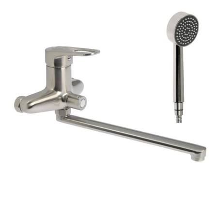 Accoona A7130A bath mixer, one -leaf, with shower set, brass, satin