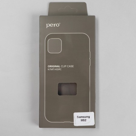 Pero cover for Samsung M52, silicone, transparent-3