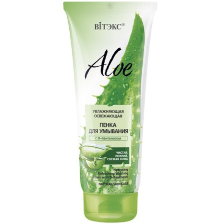 Foam for washing in the VITEX, moisturizing, refreshing, with D-panthenol, 200 ml
