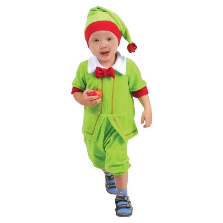 Carnival costume "Gnome Green" 1.5-3 years, velor, head girth 48-55 cm