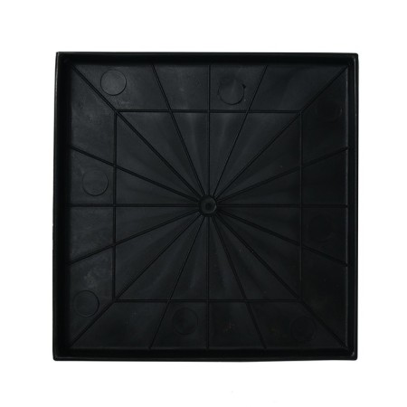 Sattle for seedlings, 21 × 21 × 1.7 cm, plastic, black-1