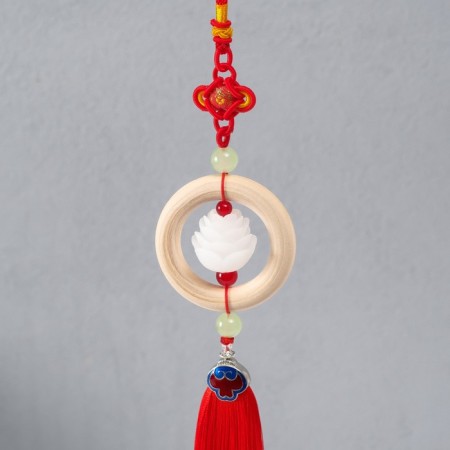 Suspension Plastic "Lotus" red 2.5x5.5x35 cm-1