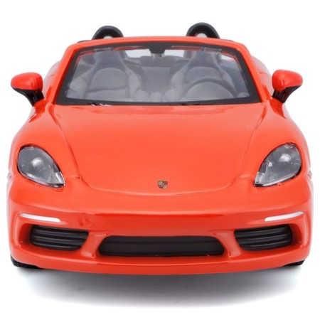 BBURAGO Porsche 718 BOXSTER, DIE-CAST, 1:24, Orange color, opening doors-9