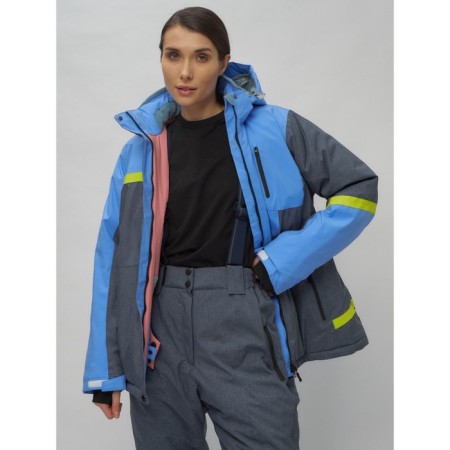 Ski suit female, size 56, blue color-10
