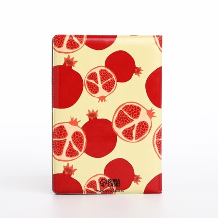 Cover for passport, yellow/red color-2