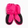 Mittens children's, color is bright pink, size 13 (2-5 years)