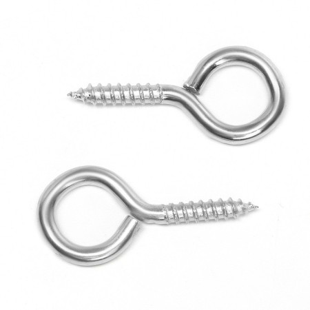 Screw-ring, tundra, white zinc, 4x40 mm, 10 pcs-1