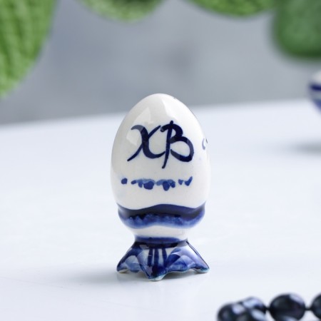 Souvenir "Egg", 6.5 cm, gzhel, small