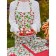 Female apron Sweetheart, size 60x80 cm, green color