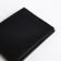 Male purse without fastening, department for maps, for bills, black color