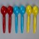 Tablespoons plastic, 6 pcs., Mix colors