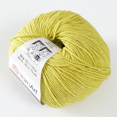 Yarn "Jeans" 55% cotton, 45% acrylic 160m/50g (29 yards salad)-1