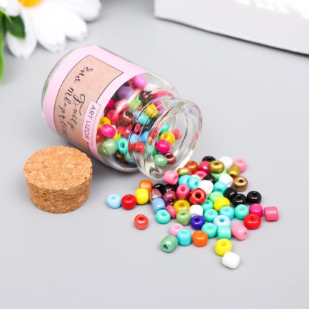 6/0 round beads in the bottle "Multi -colored" 20 g-1
