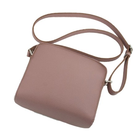 Women's bag (B2814-09141) genuine leather, pink, 19x4.5x17 cm-1