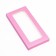Gift box for chocolate tiles, with a window, pink, 17 x 8 x 1.4 cm