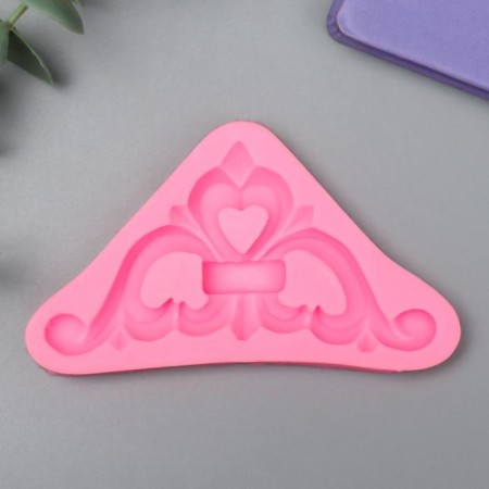 Mold Silicon "Pattern - Heart Corner" 1x5.6x10 cm
