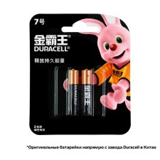 Alkalin battery Duracell Basic (CH), AAA, LR03-2BL, 1.5V, blister, 2 pcs.