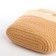Female wicker bag without fastening, milk/beige color