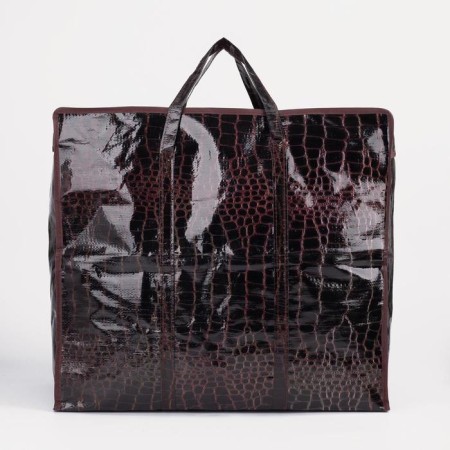 Lightning bag on a zipper, 73 liters, brown color-1