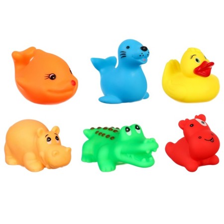 A set of rubber toys for the bath "Babies", 6 pcs, with a squeak, crumb I