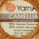 Yarn "Camelia" 70% polyester, 30% lurers 190m/20g (421 silver orange)