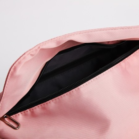 Youth bag with a zipper, pink color-5