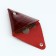 Monetnik on the button, Textura, burgundy color