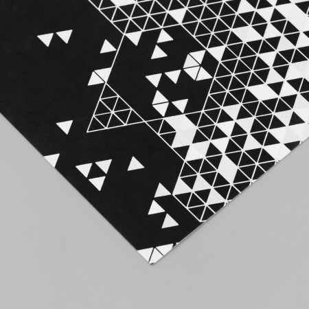 Scrapbooking paper "Triangles in details" density 180 grams set 10 pcs 15.5x17 cm-3